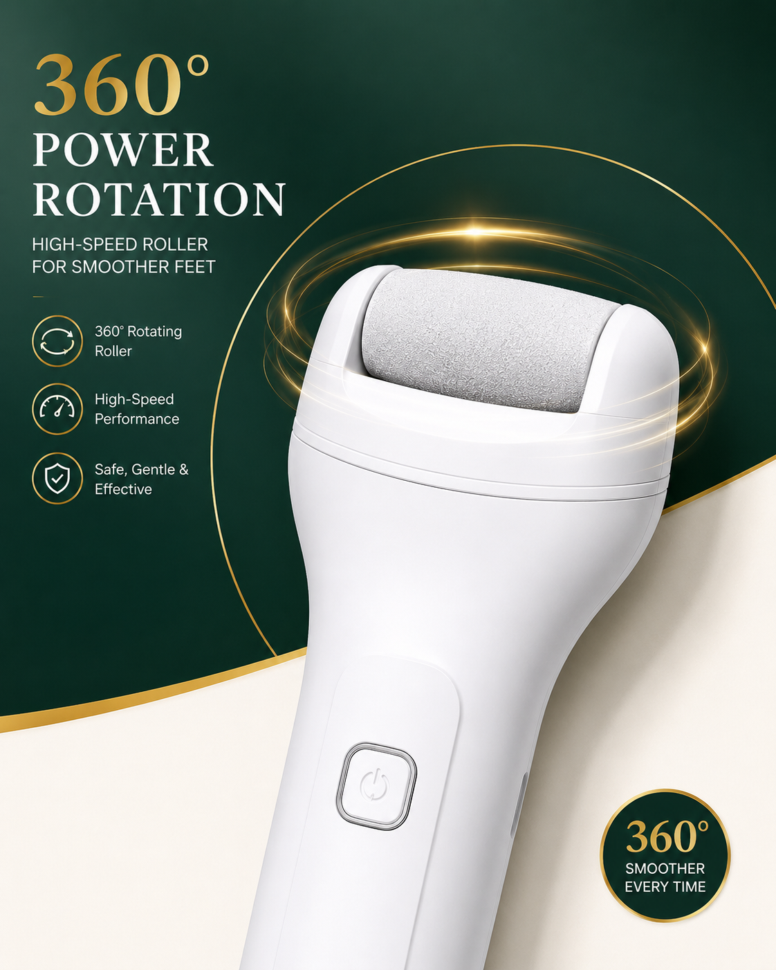 Rechargeable Electric Foot File – Pro Callus & Dead Skin Remover