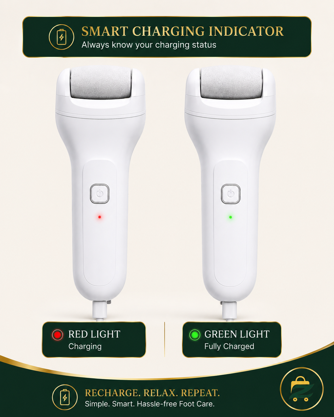 Rechargeable Electric Foot File – Pro Callus & Dead Skin Remover