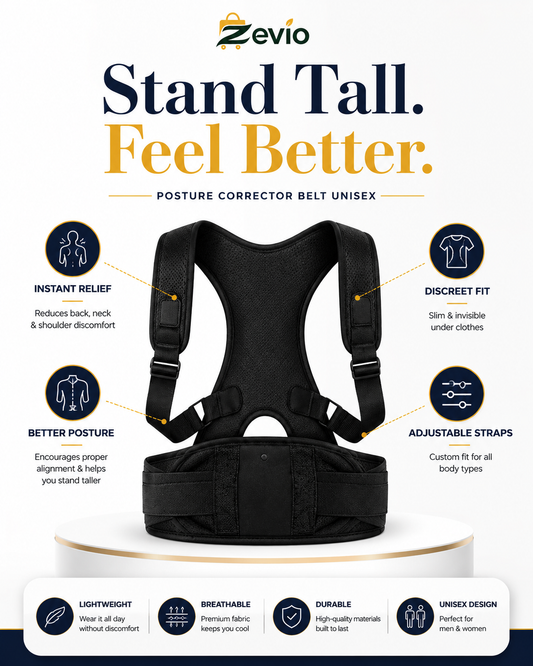 Premium Adjustable Posture Corrector Belt for Men & Women